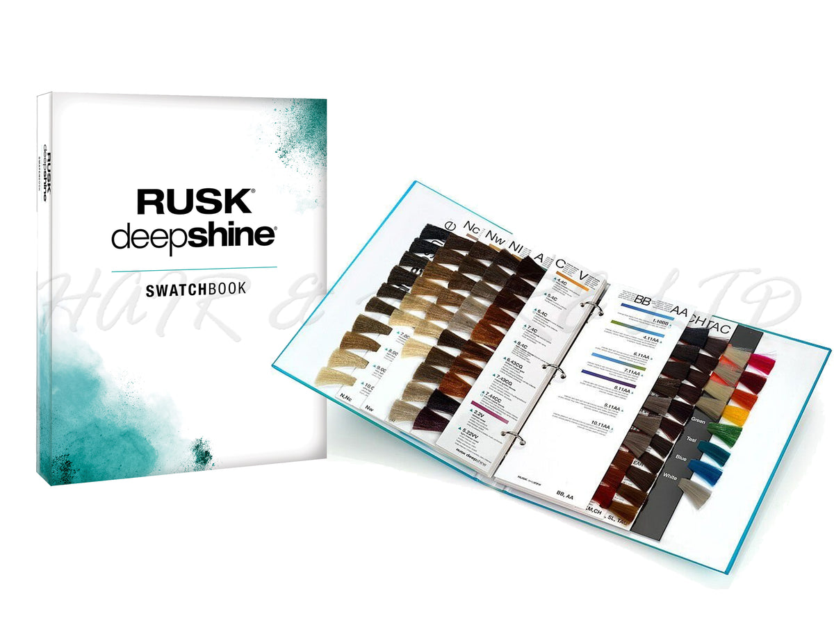 Rusk Deepshine Swatch Book Hair and More