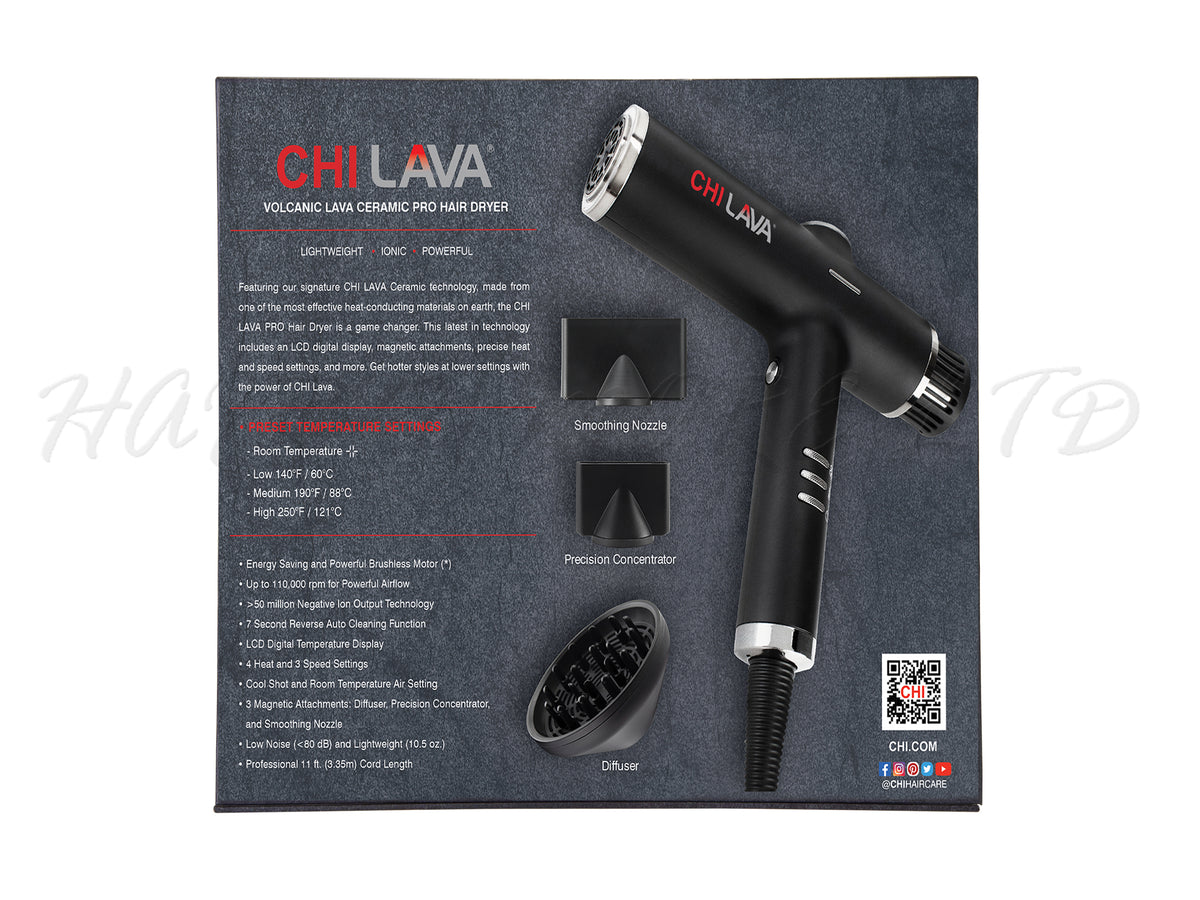 Chi Lava Ceramic Pro Hair Dryer Brushless Motor Hair And More