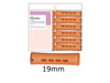 Diane Cold Wave Perm Rods 19mm/3/4" Long 12 Pack - Tangerine Colour, Diane Hairdressing Long Perm Rods Pack, Fromm, Diane By Fromm, Plastic Perm Rods, NZ Hair Salon Sundries, NZ Professional Salon Supplies