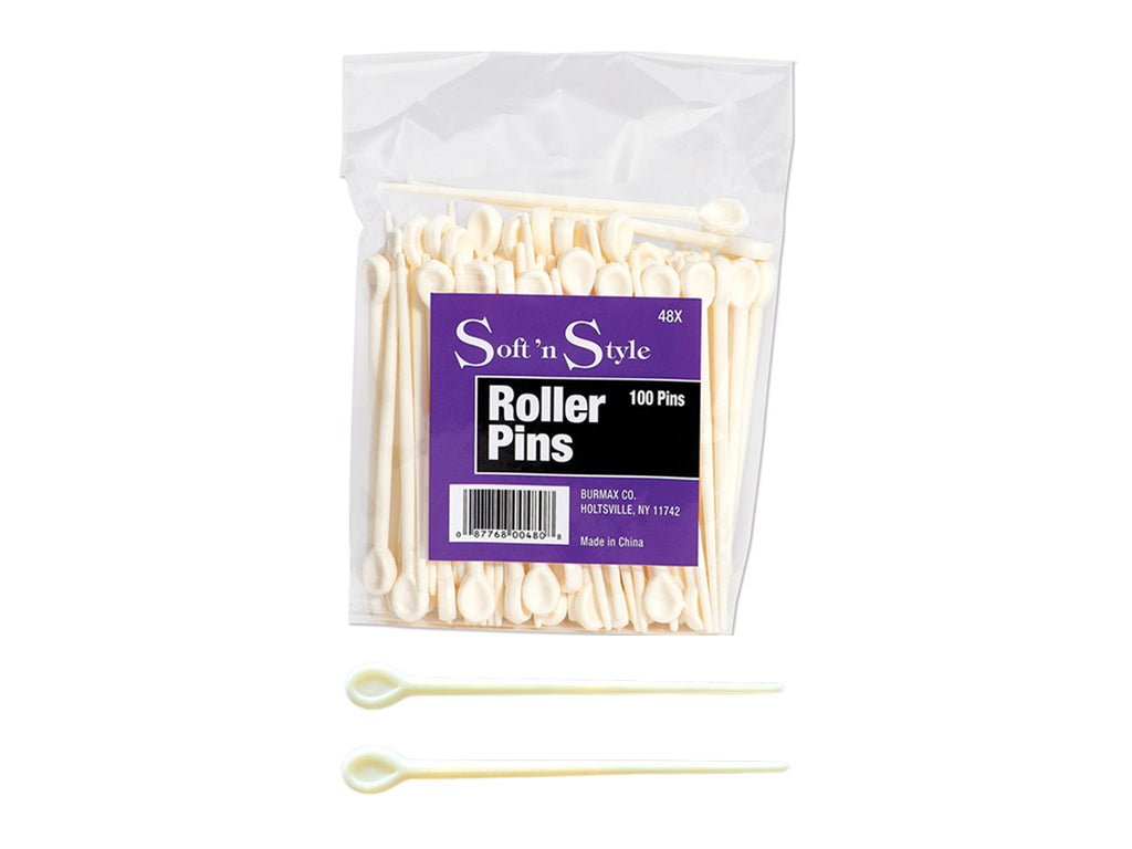 Soft 'N Style Nylon Roller Pins, 100 Pack