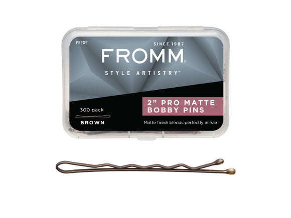 Fromm Style Artistry Matte Brown/Bronze Bobby Pins 2