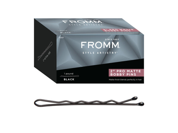 Fromm Style Artistry Matte Black Bobby Pins 2