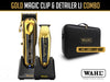 Wahl Limited Edition Gold Magic Clip & Detailer Li Lithium Trimmer Combo With Carry Case, Hair Clipper, Cordless Hair Clipper, Magic Clip, Li Detailer Trimmer, Wahl Clippers & Trimmers, Barber Carry Bag, Authorized Wahl Stockist NZ, Wahl NZ, NZ Barber Supplies, NZ Salon Supplies