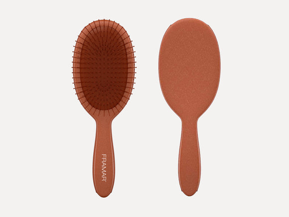 Framar Limited Edition 'Terra' Wheat Fibre Detangle Brush - Clay, Hair Brush, Earthy Toned Hair Brush - Red Clay Colour, Hair Brush Made From Biodegradable Wheat Fibre, Framar Neutrals, Framar NZ, Salon Supplies NZ, Professional Salon Suppliers NZ, Hair Products Online