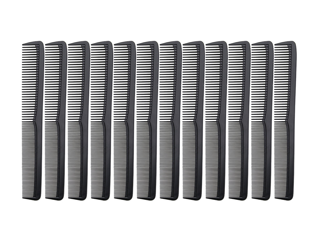 Diane Cutting/Styling Combs 17.8cm (7") Black - 12 pack