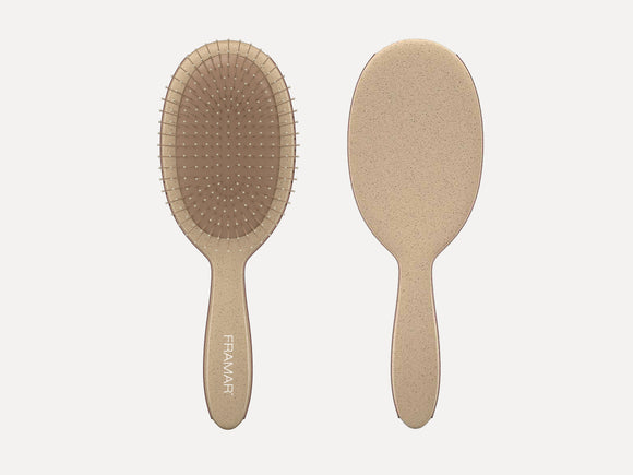 Framar Limited Edition 'Terra' Wheat Fibre Detangle Brush - Canvas, Hair Brush, Earthy Toned Hair Brush - Canvas Colour, Hair Brush Made From Biodegradable Wheat Fibre, Framar Neutrals, Framar NZ, Salon Supplies NZ, Professional Salon Suppliers NZ, Hair Products Online