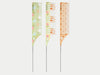 Framar Quilted Limited Edition Dream Weaver Highlighting Combs Set Of 3 - Teenie & Inbetweenie & Biggie (Fine Weave - Medium Weave), Framar Quilted Limited Edition Collection, Framar Quilted Pastel Colours With Florals & Clementine Oranges, Framar Quilted Pattern Highlighting Combs - 3 Different Patterned Combs With Extra Long Pin Tail, Framar NZ Stockist, NZ Salon Supplies, NZ Salon Essentials