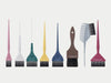 Framar Dark Academia Colour Brush Kit - The Spellbound Set (8 Brushes + Case)