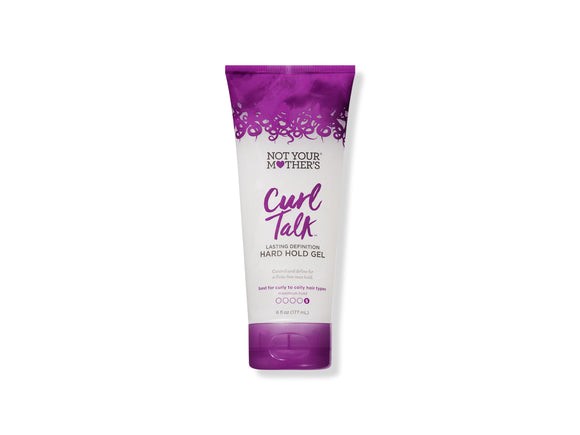 Not Your Mothers Curl Talk Hard Hold Gel 177ml, Not Your Mothers Hair Care, Curly Hair Strong Hold Hair Gel, Curly Girl Method Approved Product, NZ Hair Care Supplies