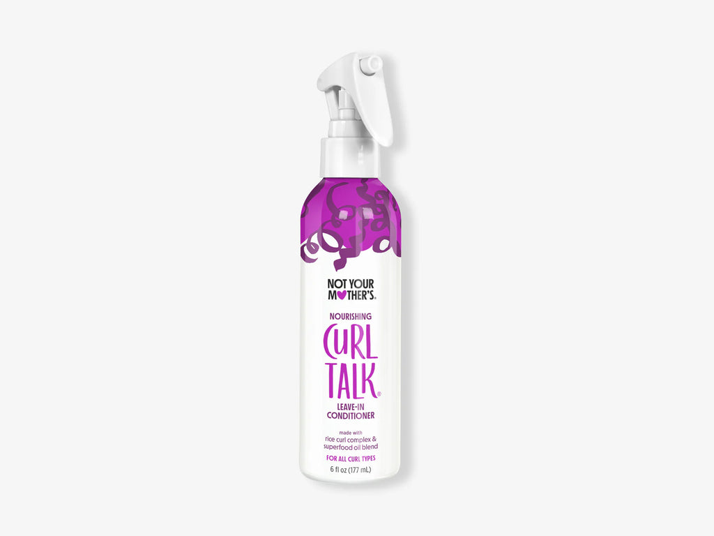 Not Your Mothers Curl Talk Leave In Conditioner 177ml, Not Your Mothers Hair Care, Curl Talk Leave In Conditioner With Rice Curl Complex And Superfood Oil Blend, Leave In Conditioner For Curly Hair That Adds Moisture Deep Into The Hair Shaft, Curly Girl Method Approved Product, Curly & Coily Leave In Treatment,  Nourishing Leave In Conditioner For Bouncy Curls And Coils, NZ Hair And Beauty Supplies, Professional Salon Supplies