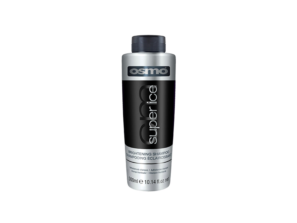 Osmo Super Ice Brightening Shampoo 300ml, Osmo Super Ice Black Shampoo For - Toning Shampoo For Icy Blonde Hair, Black Pigment Shampoo, Black Shampoo Is Best For Very Light Blonde Hair, Icy Blonde Hair Shampoo, Scandinavian Blonde Hair Shampoo, Blonde Hair Maintenance Shampoo, NZ Salon Supplies, Osmo NZ Stockist, Professional Hair Supplies