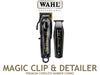 Wahl Professional 5 Star Magic Clip Cordless Clipper + Detailer Li Combo In Black With Gold DLC Blades, Hair Clippers,  Wahl Magic Clip With Stagger Tooth Crunch Blade, Magic Clip Clipper Perfect For Fades & Blending, Limited Edition Black Professional Clipper & Trimmer, Official Wahl Stockist NZ, Wahl AU/NZ Stockist, Professional Barber Tools And Supplies NZ, NZ Hair and Barber Supplies