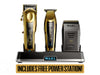 Wahl Professional 5 Star Magic Clip Cordless Clipper + Detailer Li + Vanish  Foil Shaver + Free Power Station, Hair Clippers, Wahl Magic Clip With Stagger Tooth Crunch Blade, Magic Clip Clipper Perfect For Fades & Blending, Vanish Foil Shaver For Smooth Skin Finish, Limited Edition Gold And Black Clipper And Trimmer, Official Wahl Stockist NZ, Wahl AU/NZ Stockist, Professional Barber Tools And Supplies NZ, NZ Hair and Barber Supplies