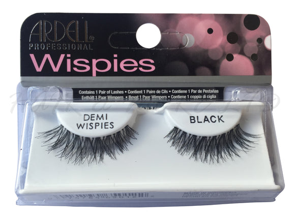 Ardell Wispies False Lashes Demi-Wispies Style Black, Wispies Demi-Wispies False Lashes - Cluster Flared Lashes Longer At Outer Edge, Lightweight False Lashes, Re-Usable Lashes, NZ Hair And Beauty Suppliers