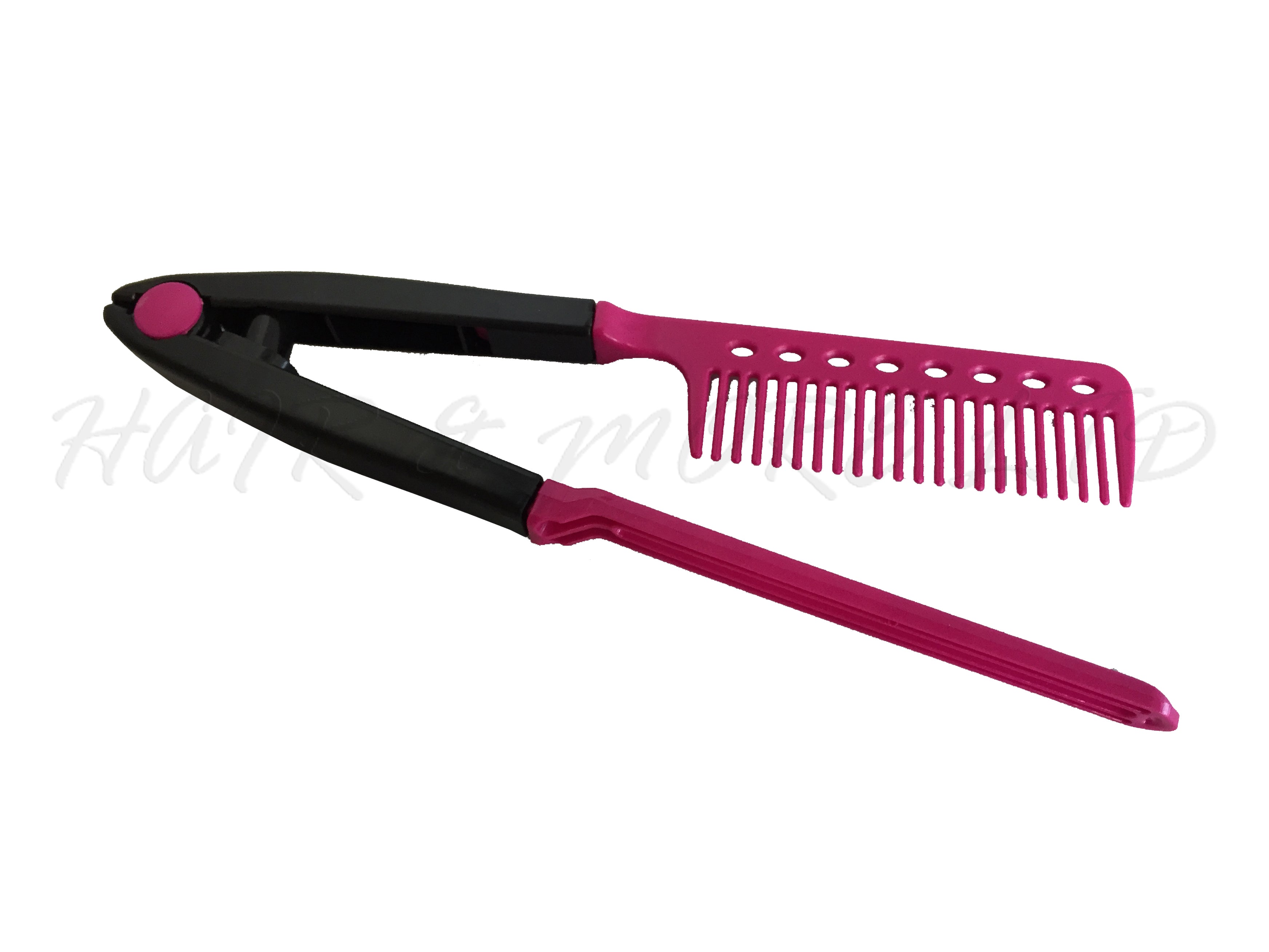 V shaped straightening clearance comb