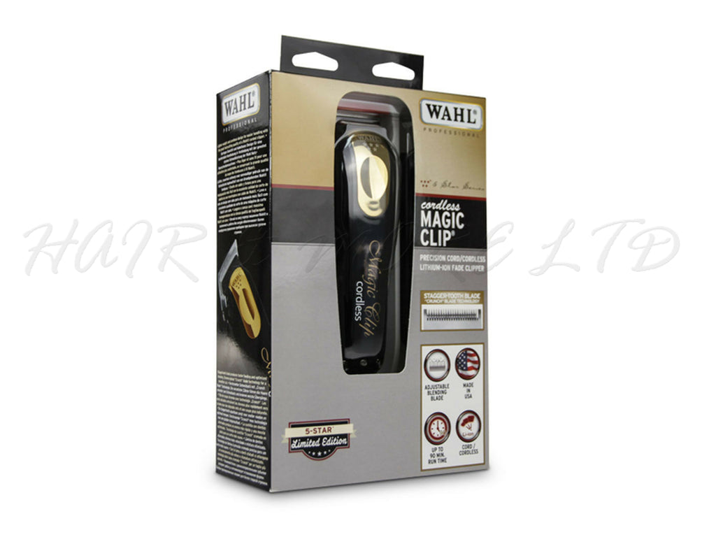 WAHL Professional 5 Star Series, Magic Clip Cordless - Black/Gold